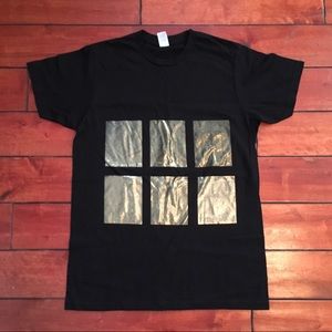 Gold Printed Graphic Tee